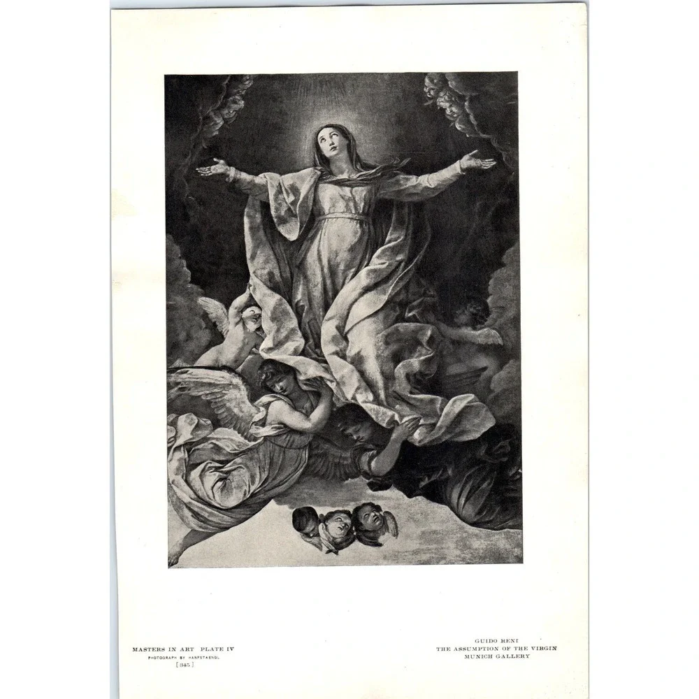 The Assumption of the Virgin - Guido Reni c1905 Art Print D14 - Picture 1 of 2